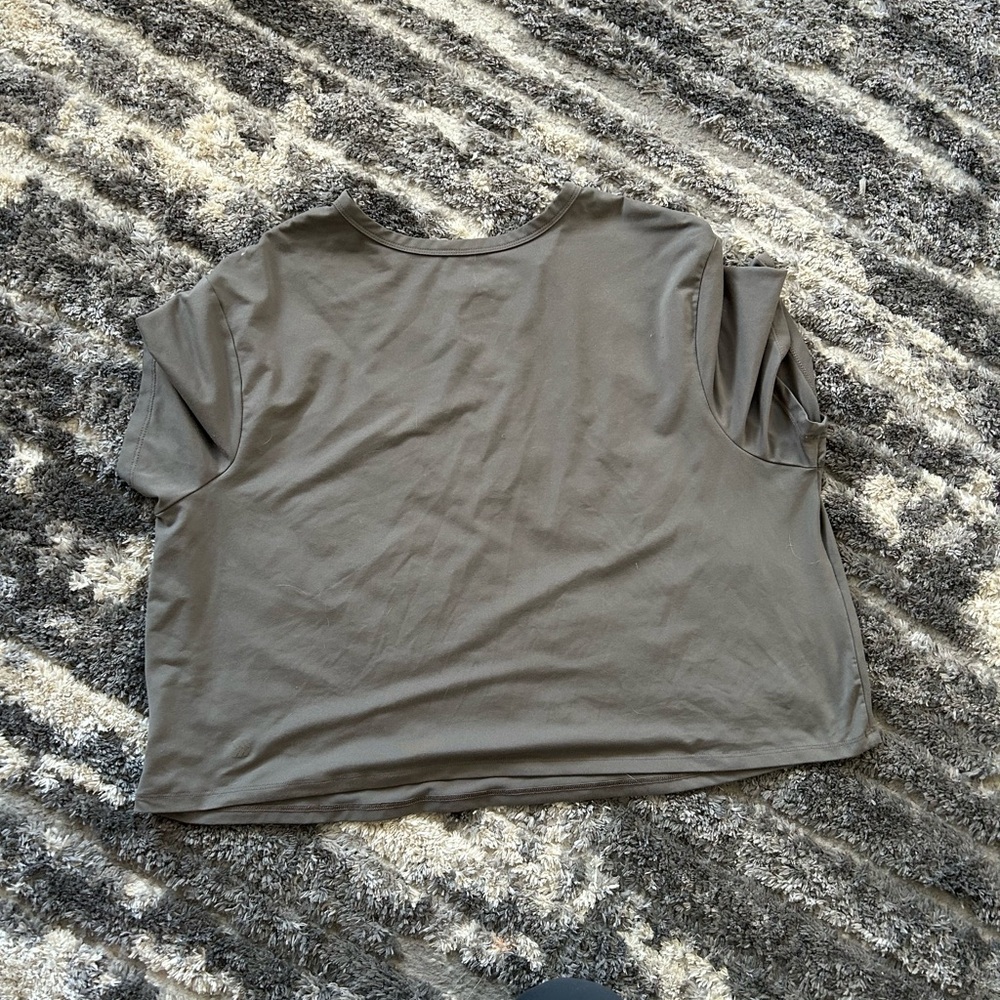 #67 Casual Olive Green Women's Crop Top